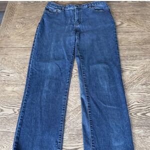Lauren By Ralph Lauren Premium Straight Leg Blue Jeans Womens 10 Medium Wash